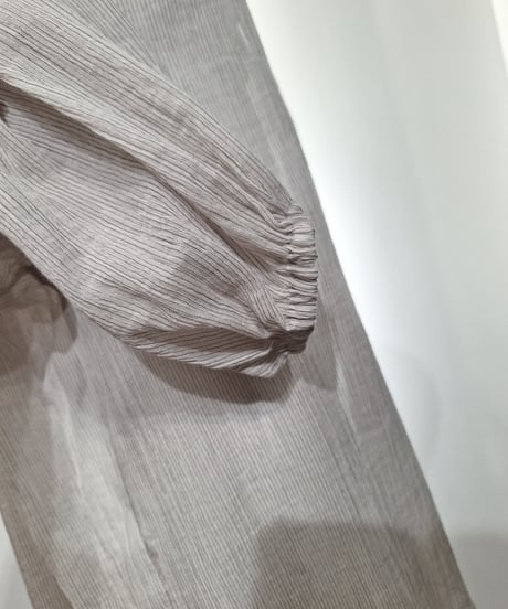 【cafune】625918 cotton stripe voile gather pullover
