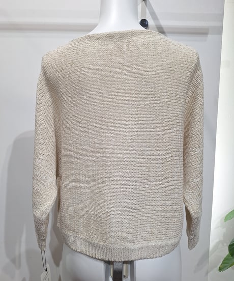 【ATELIER SIX】BL-11267396 リネンテープロゴ刺繍プルオーバー
