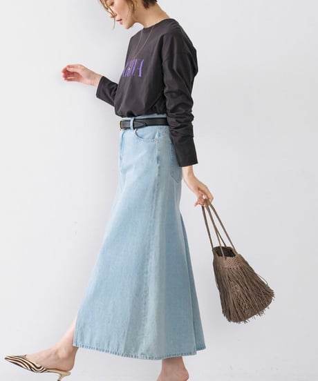 【MICA&DEAL】0125109001 "CARINA"ロゴロングスリーブTシャツ