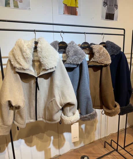【Lallia Mu 26AW】2614213 ファーフードショートコート
