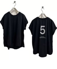 【ayane】  826528 フレンチスリーブバックロゴTシャツ