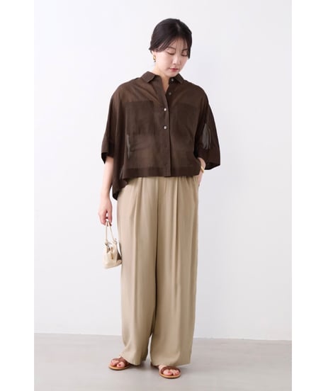 【MICA&DEAL】 0126201141 シアーショートテントシャツ