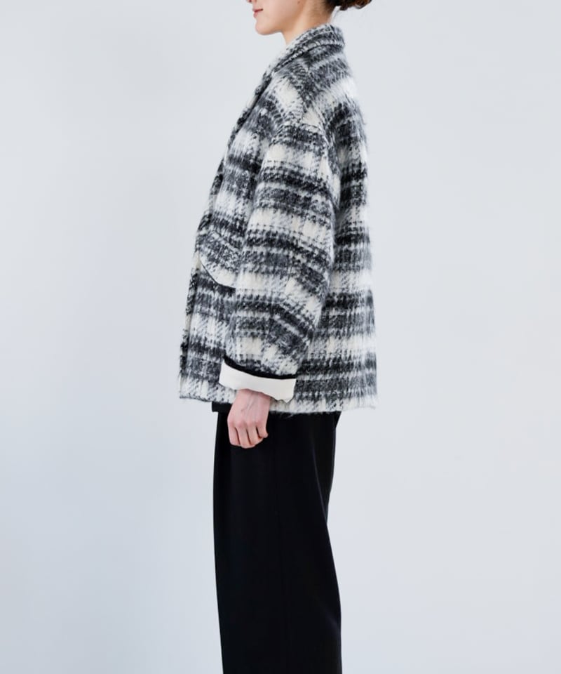 Lallia Mu 25AW】2514223 ミックスツイードオーバージャケット | sel