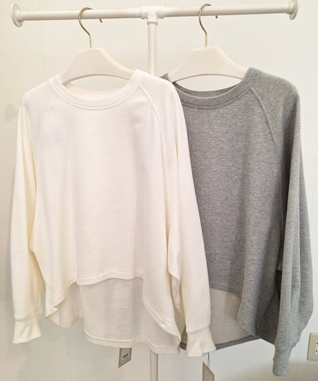 【cafune】515920 clear sweat back tuck pullover
