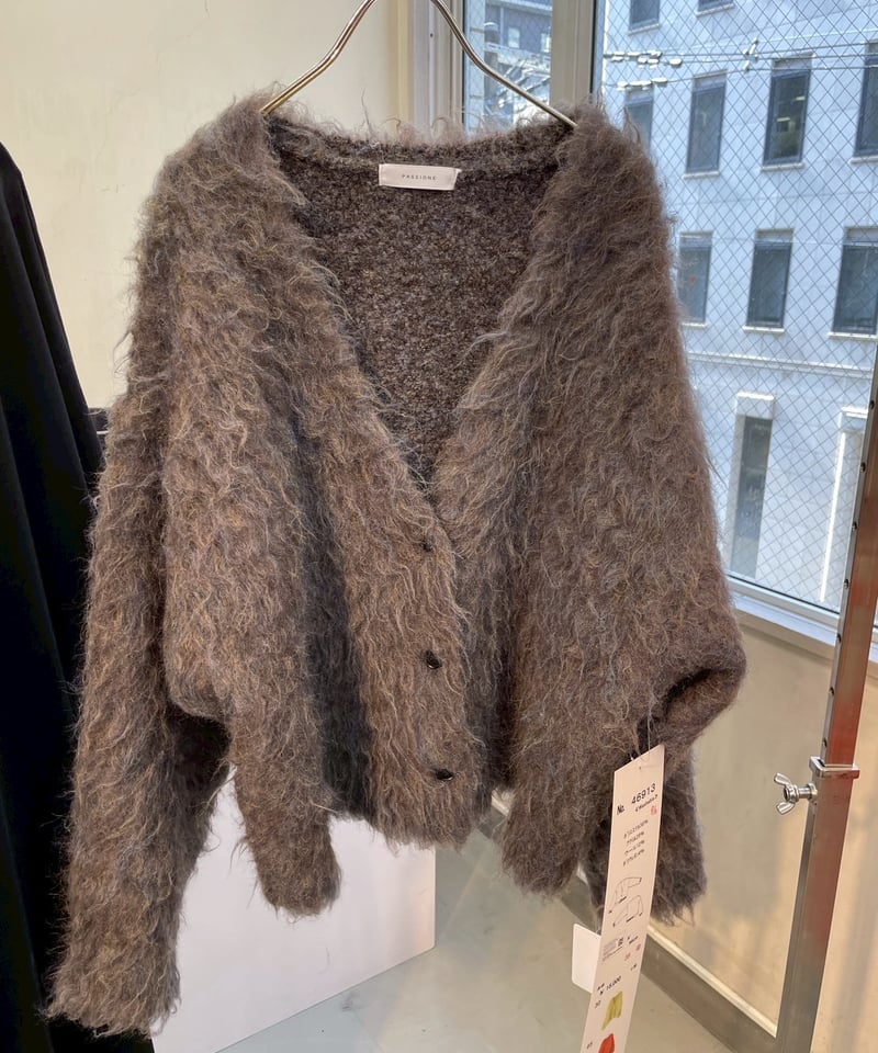 PASSIONE 25autumn】 546913 シャギーニットカーディガン | sel