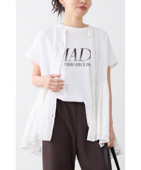 【UMBRO×MICA&DEAL】 0126309106 "MADL"ロゴプリントT-shirt