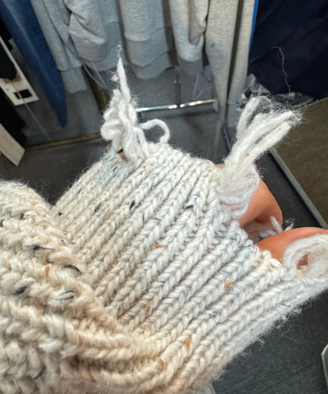 【cafune】  535984 nep damage knit pullover