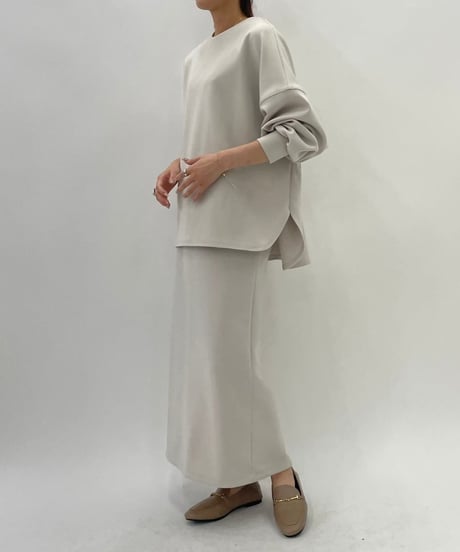 【cafune】 435619 double kint  long skirt