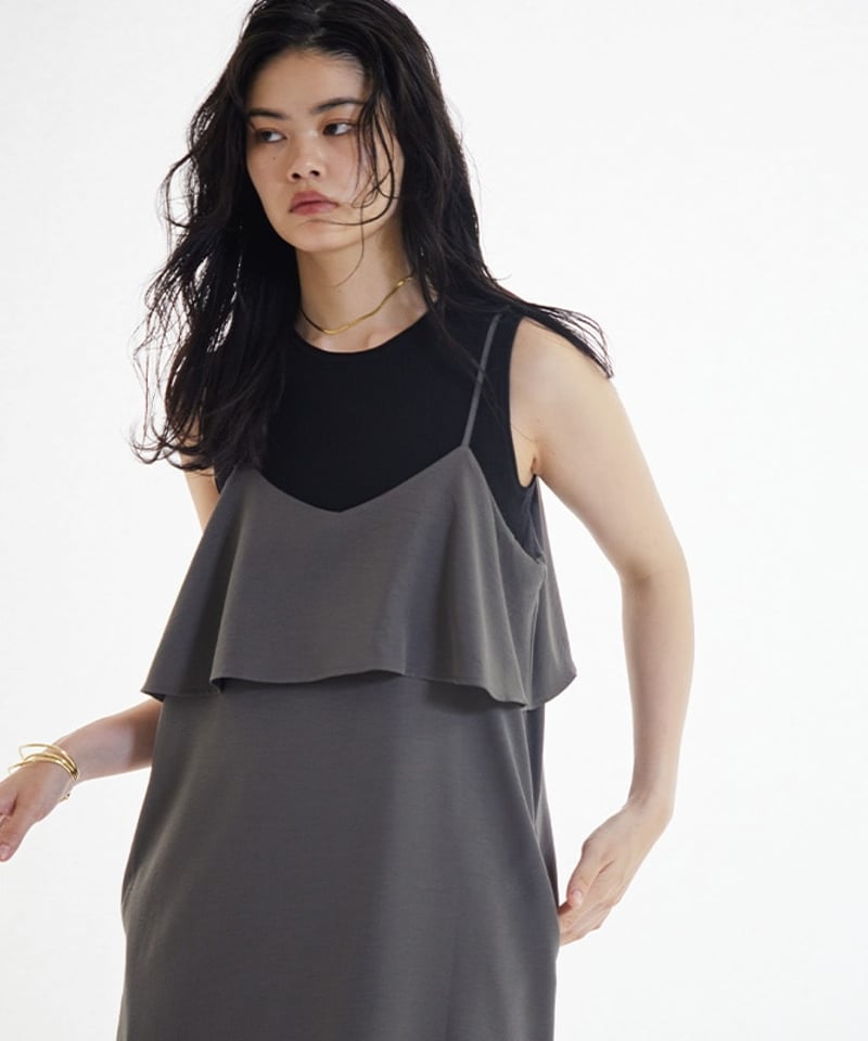 SUGAR ROSE】258553 レイヤード風デザインキャミワンピース | selects