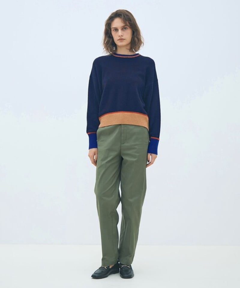 MACPHEE】12-02-54-02206 NZ LAMBS クルーネックプルオーバー |