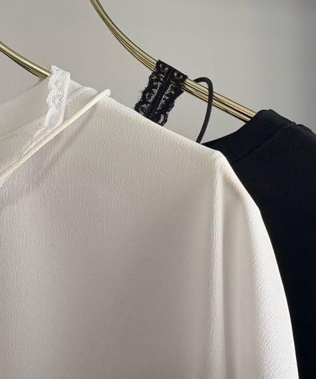 【MARGAUX VINTAGE】CT - 26091 - A　シアーロンTEEカフスレース