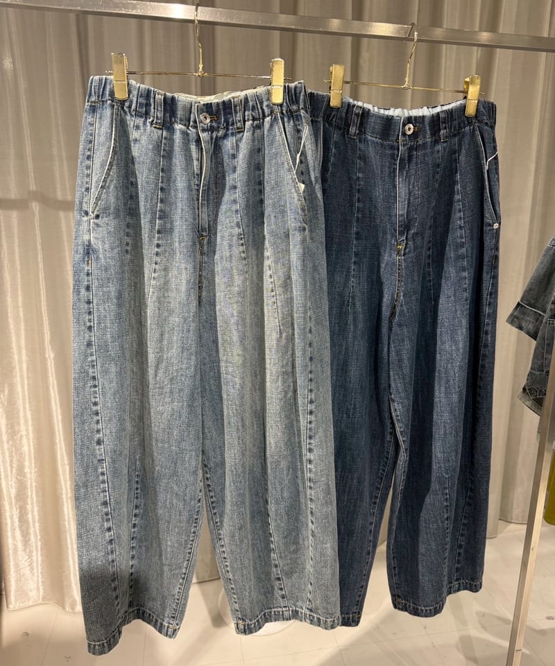 ayane】 826502 麻混デニムバレルレッグパンツ | selectshopB5