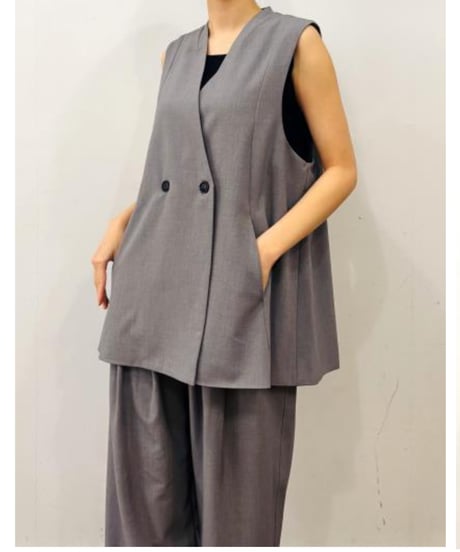 【siro de la bonte】R543302 nocollar vest