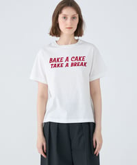 全国送料185円【MACPHEE】12-03-52-03403  『BAKE A TAKE 』コットンプリント Tシャツ