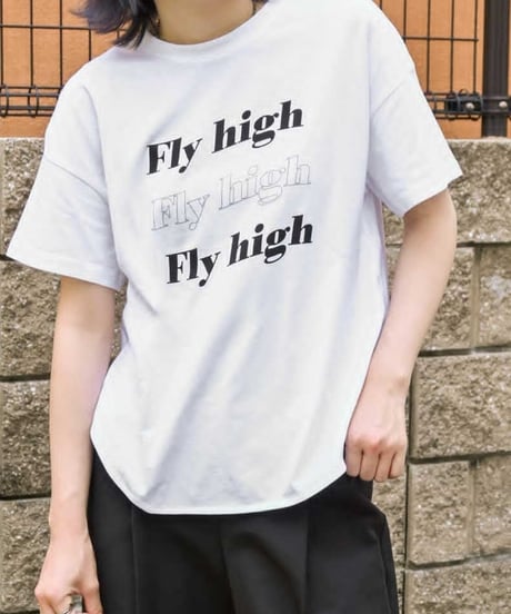 【trois】T246-82003　ロゴTシャツ