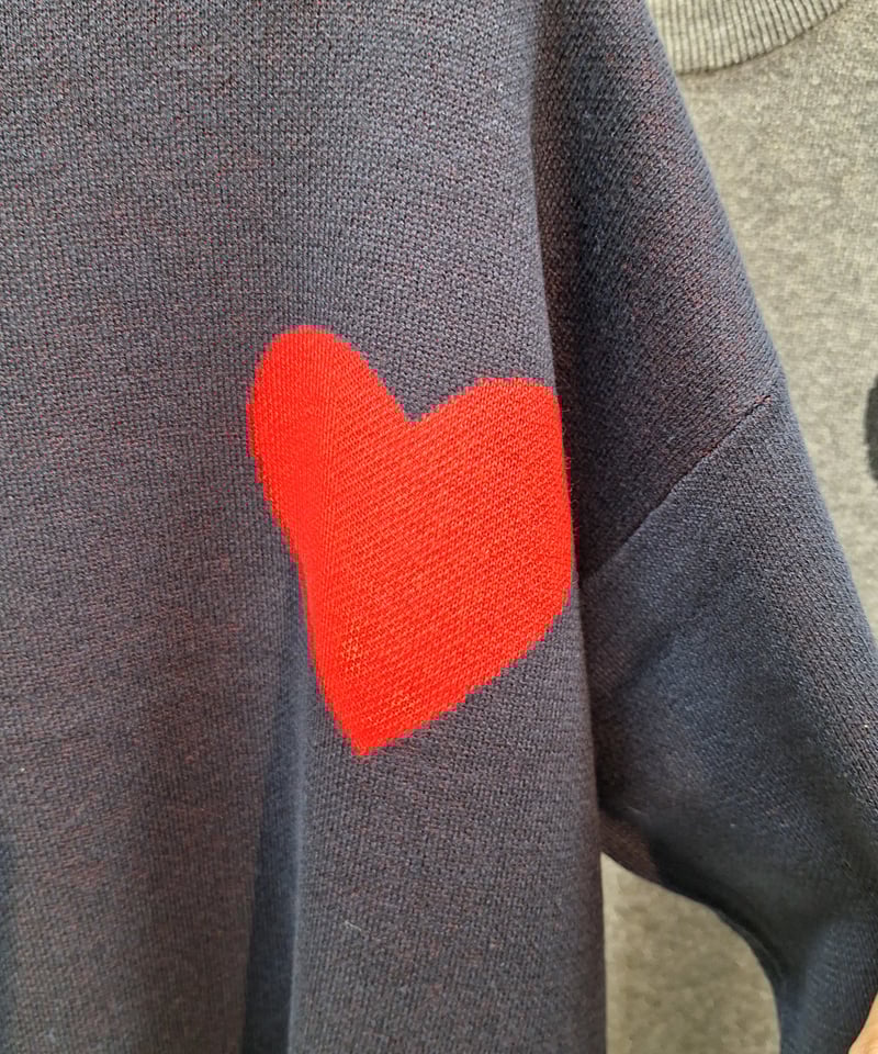 MARGAUX VINTAGE マルゴー】ハートモチーフニットプルオーバー [MG-KN-2 