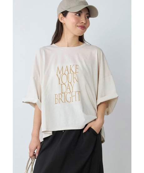 【MICA&DEAL】 0126209181 ロゴプリントクロップドT-shirt