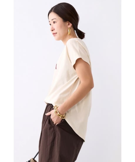 【MICA&DEAL】 0126209101 "LAIA"ロゴヘムラウンドT-shirt