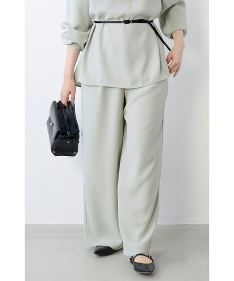 【MICA&DEAL】 0126103012 シルキーストレートワイドパンツ