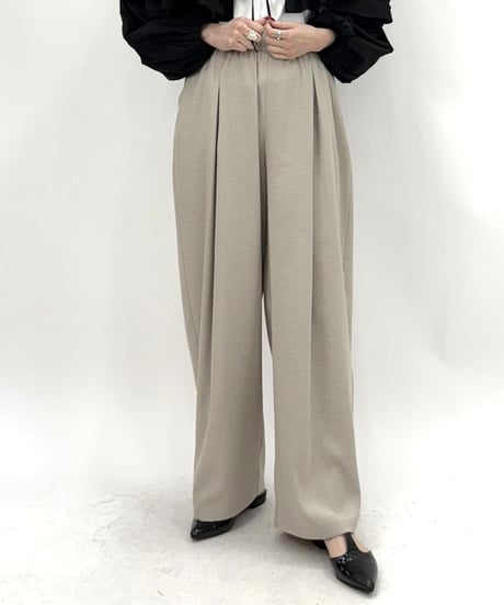 【cafune】525616 slub polyester volume pants