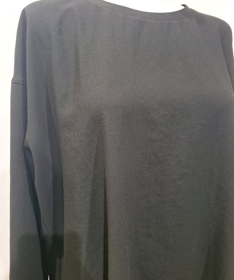 【cafune】625932 mat stretch georgette long T
