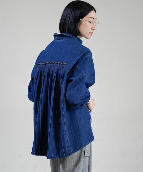 【Lallia Mu 26AW】  2613670 2wayスリーブデニムシャツ