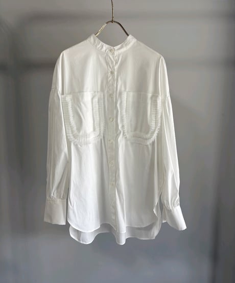 【MARGAUX VINTAGE】BL-26017 - S　ポケットフリルブラウス