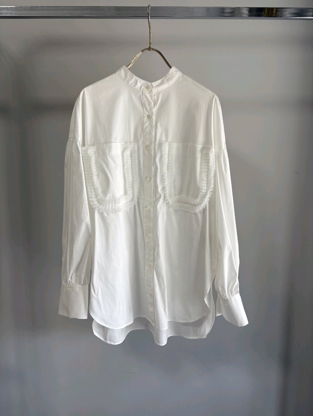 MARGAUX VINTAGE】BL-26017 - S ポケットフリルブラウス | sel