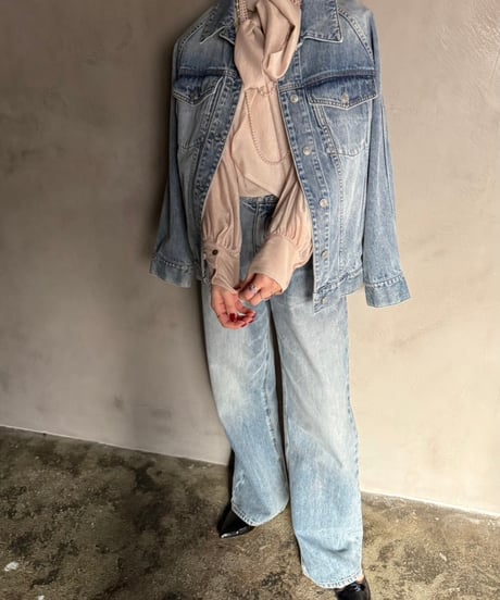 【cafune】515415 raglan sleeve denim jacket