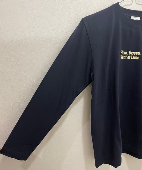 【le ciel de HARRISS】BK252- 11210 小さめロゴ 長袖Tシャツ