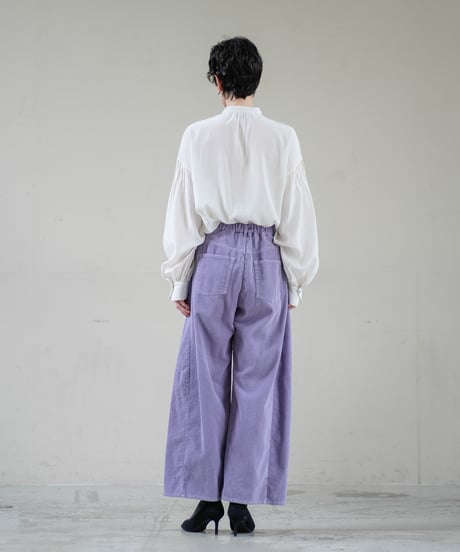 【Lallia Mu 26AW】  2613761 コーデュロイカーブパンツ