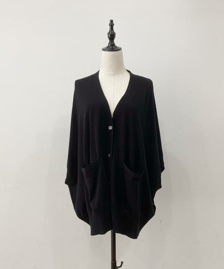【sirodelabonte】R523103 poncho vest cardigan60S/2 high twist cotton