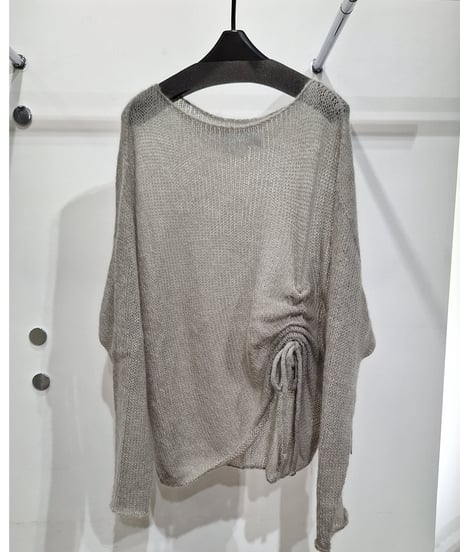 【sugar rose 25aw】251750 シャーリングデザインモヘヤニット