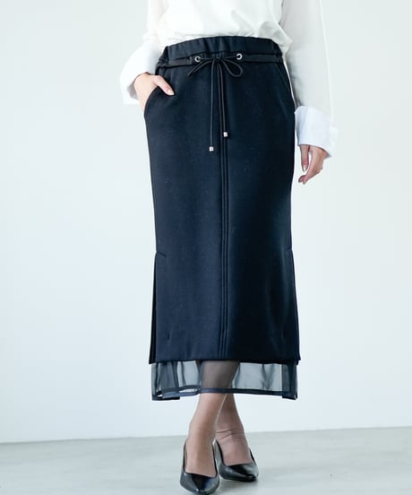 【Lallia Mu 26AW】2614855　ジャージースカート