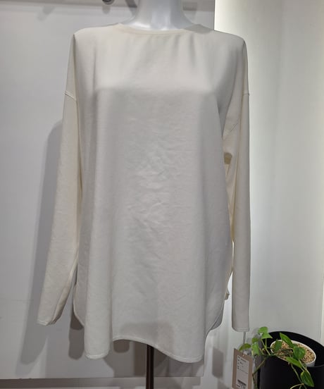 【cafune】625932 mat stretch georgette long T