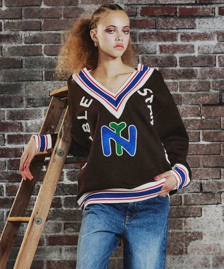 【DOUBLE STANDARD CLOTHING】0208-510-253 ダンボールVネックプルオーバー