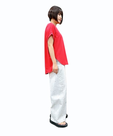 【ayane 26MID SUMMER】836610 縦ロゴフレンチTシャツ