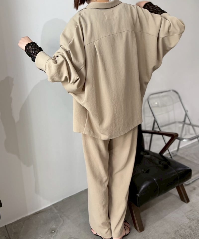 cafune】 535416 drape washer dolman jacket | s