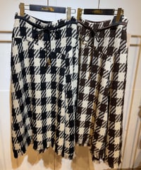【Lallia Mu 26AW】2614850 ビッグチェックツイードスカート