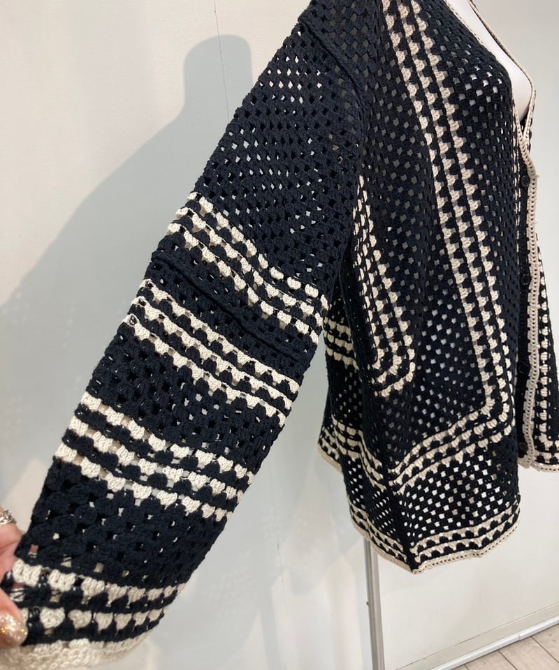 cafune クロシェカーディガン croche knit cardigan | select cafune クロシェカーディガン croche knit cardigan | select