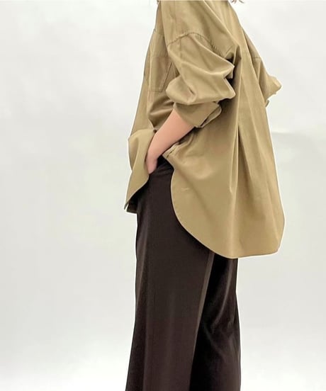 【PASSIONE 】636408 オックスオーバーシルエットシャツ