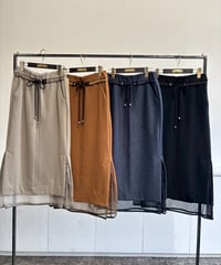 【Lallia Mu 26AW】2614855　ジャージースカート