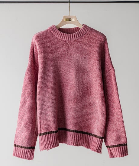【ruxe 26AW】2634421 アンダーラインモールニット