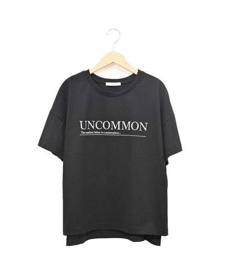 【trois】T246-82002　マーセライズ天竺 UNCOMMON Tシャツ
