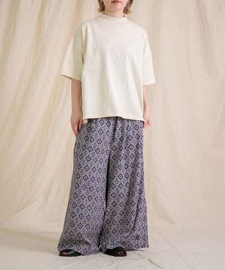 【Brocante】33-0344X P  インドプリント(パターン) ピエロパンツ