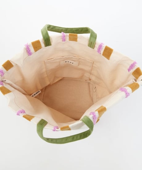【beej】PWMI-004 EMB&Flocky String bag