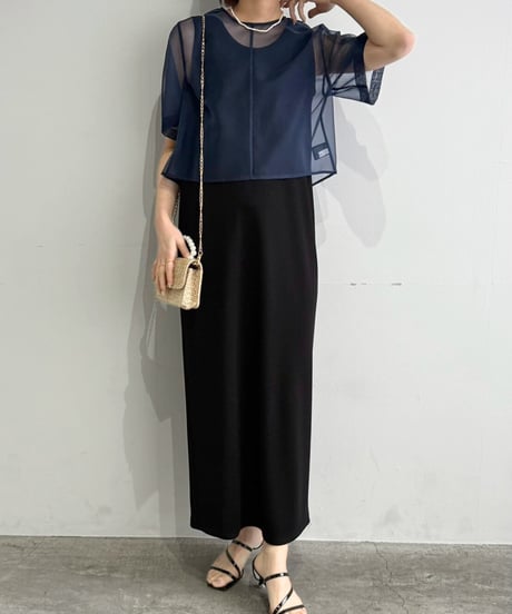【cafune】525916 mat organdy pullover