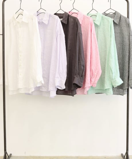 【LeMélange 26SS】  8623205  フレンチリネン2wayシャツ