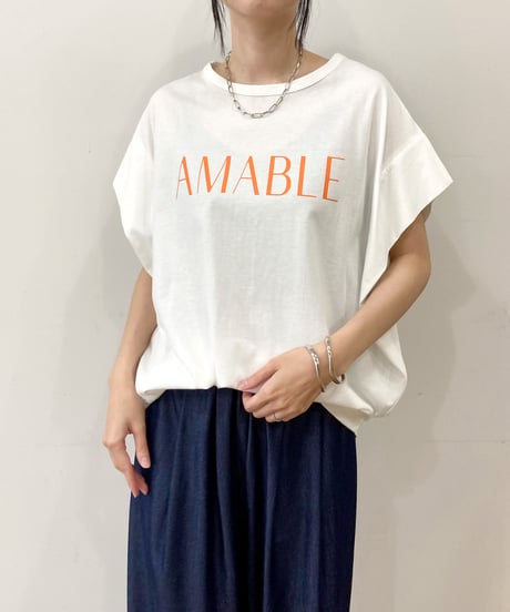 【sirodelabonte】R513221 AMABLE tuck sleeve Tshirt