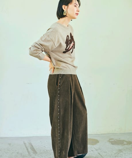 【ruxe 26AW】2634420 2WAYロゴニット